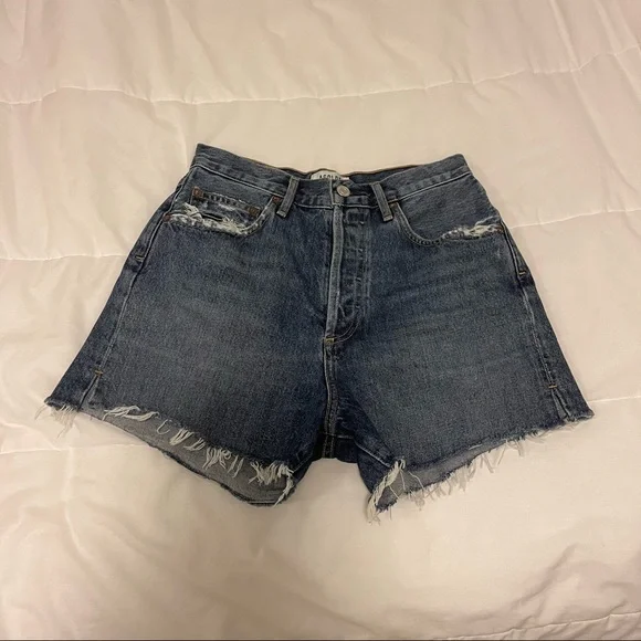 AGOLDE dee shorts in precision - Picture 3 of 7